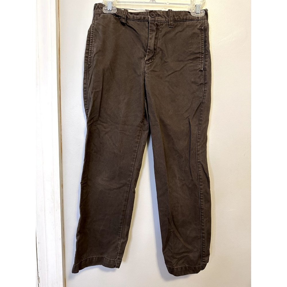 Crewcuts Everyday Size 10 Boys Brown Pants, Adjustable Waist, Back to School EUC